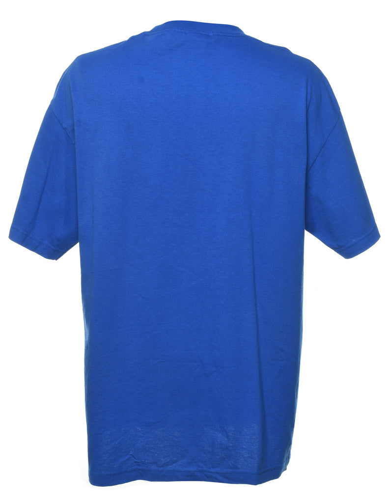 Blue Printed Senior Saints Sports T-shirt - XL