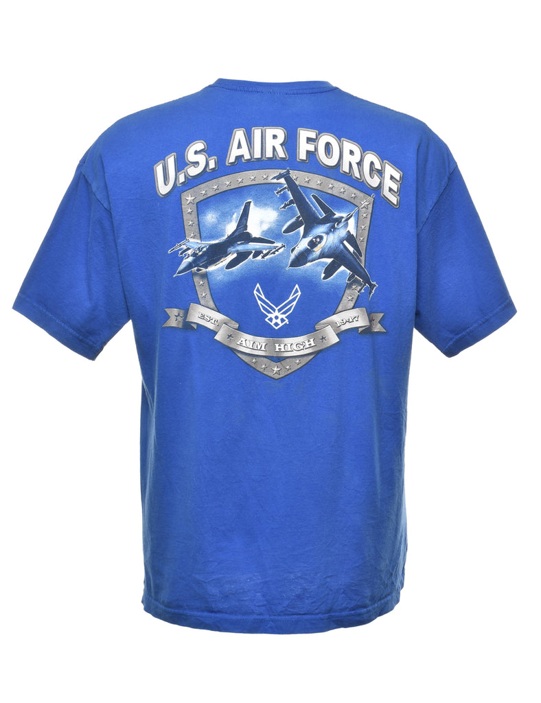 Blue Printed T-shirt - XL