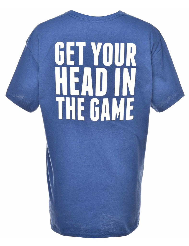 Blue Printed T-shirt - L