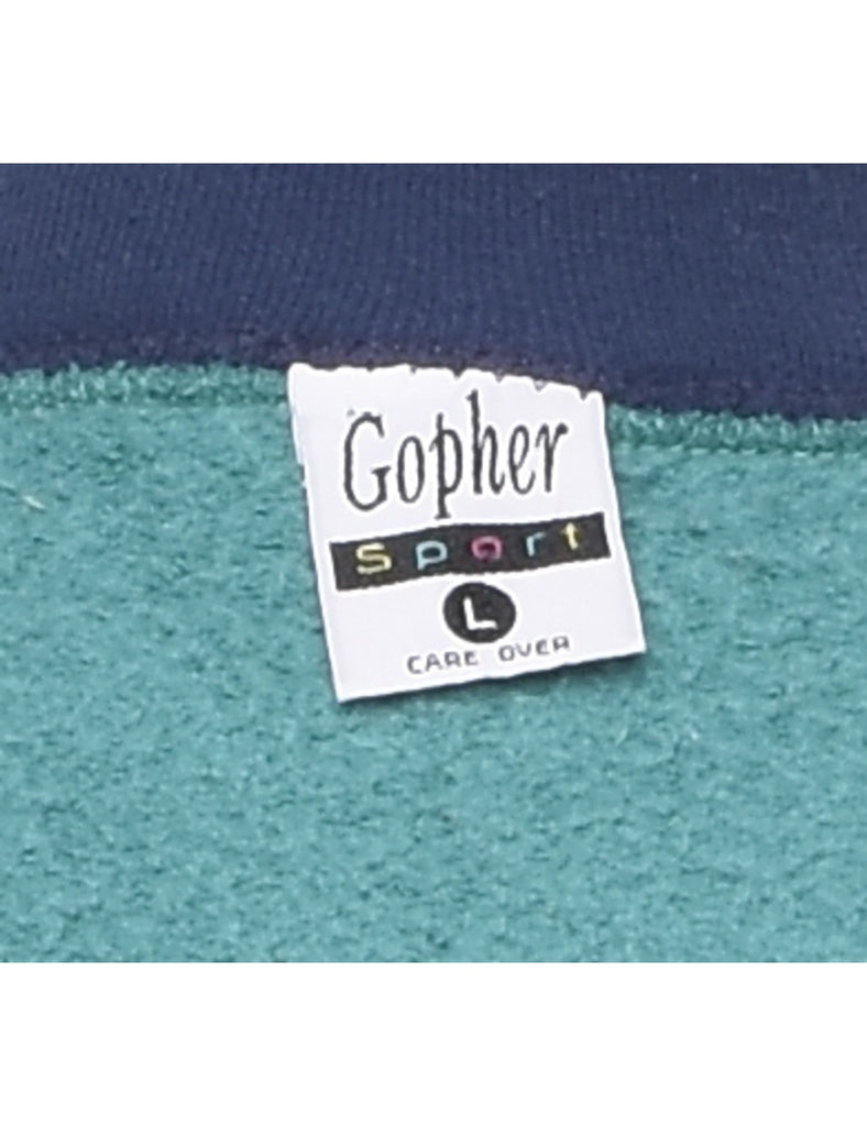 Blue Ridge Teal & Navy Sweatshirt - L