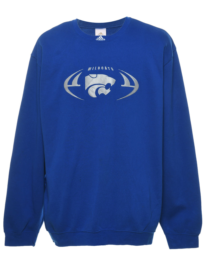 Blue & Silver Printed Sweatshirt - XL