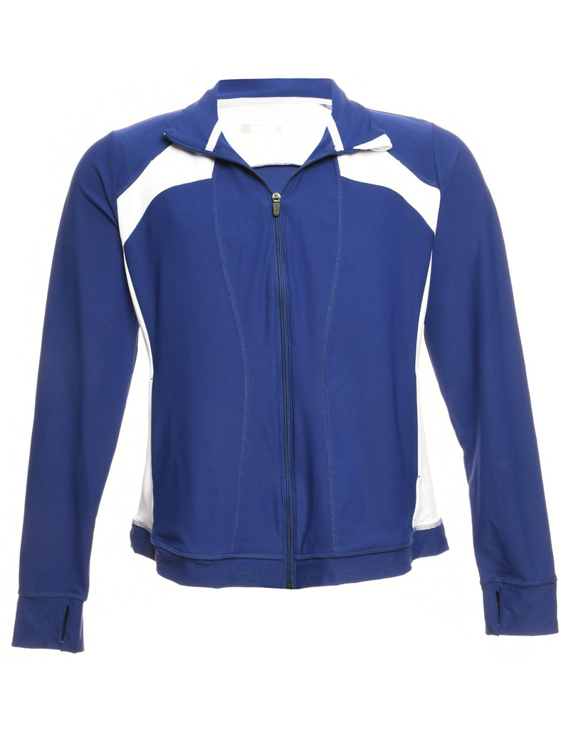 Blue Track Top - M