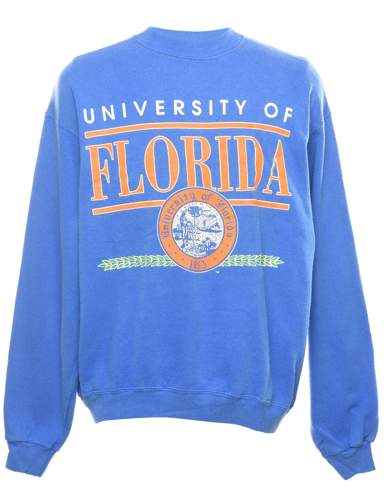 Blue University Of Florida Printed Sweatshirt - XXL