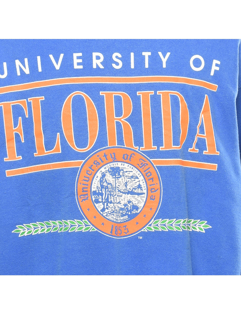 Blue University Of Florida Printed Sweatshirt - XXL