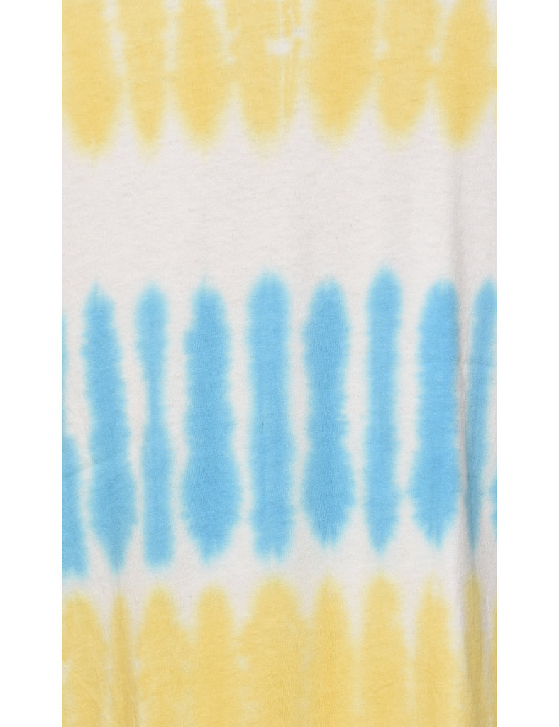 Blue & Yellow Tie Dye T-shirt - M