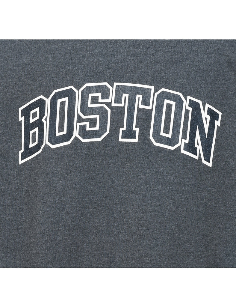 Boston Grey Design Sweatshirt - L