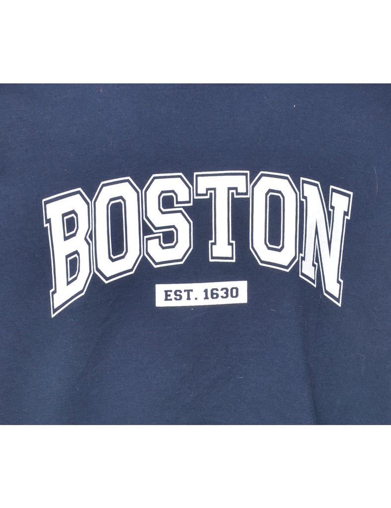 Boston Printed Hoodie - XL