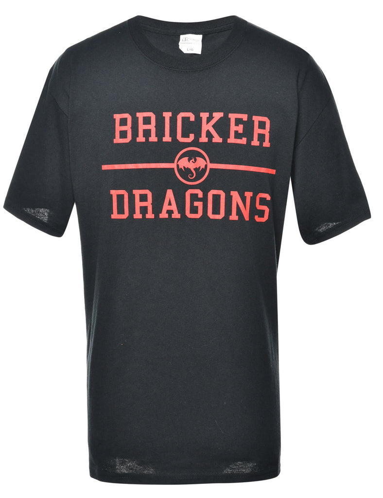 Bricker Dragons Printed T-shirt - L