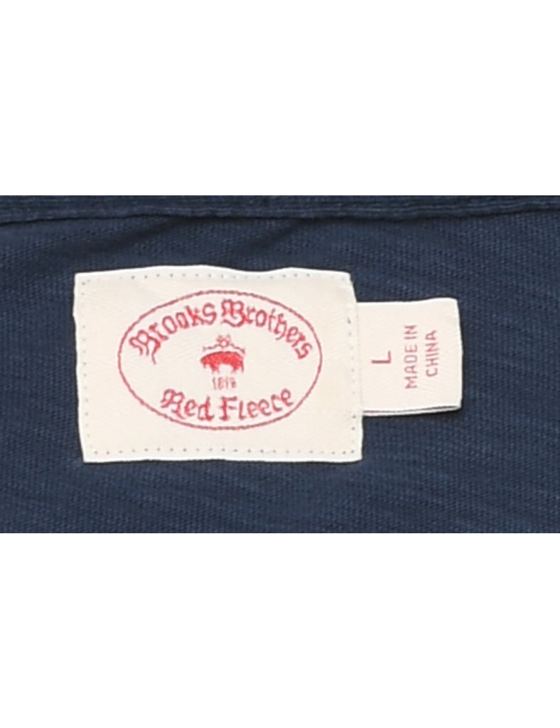 Brooks Brothers Classic Navy Plain T-shirt - L