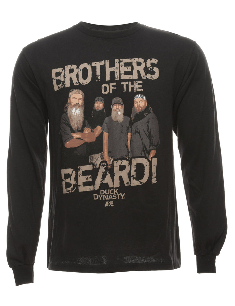 Brothers Of The Beard Duck Dynasty Printed T-shirt - M