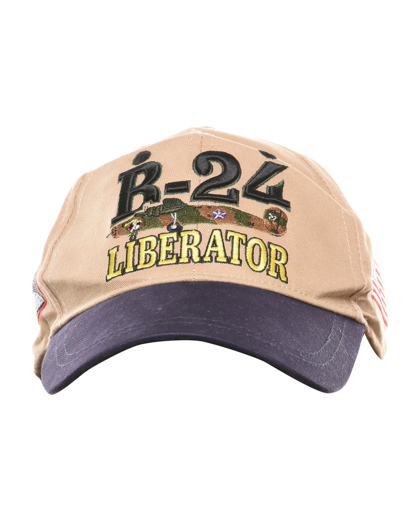 Brown Embroidered Cap - XS