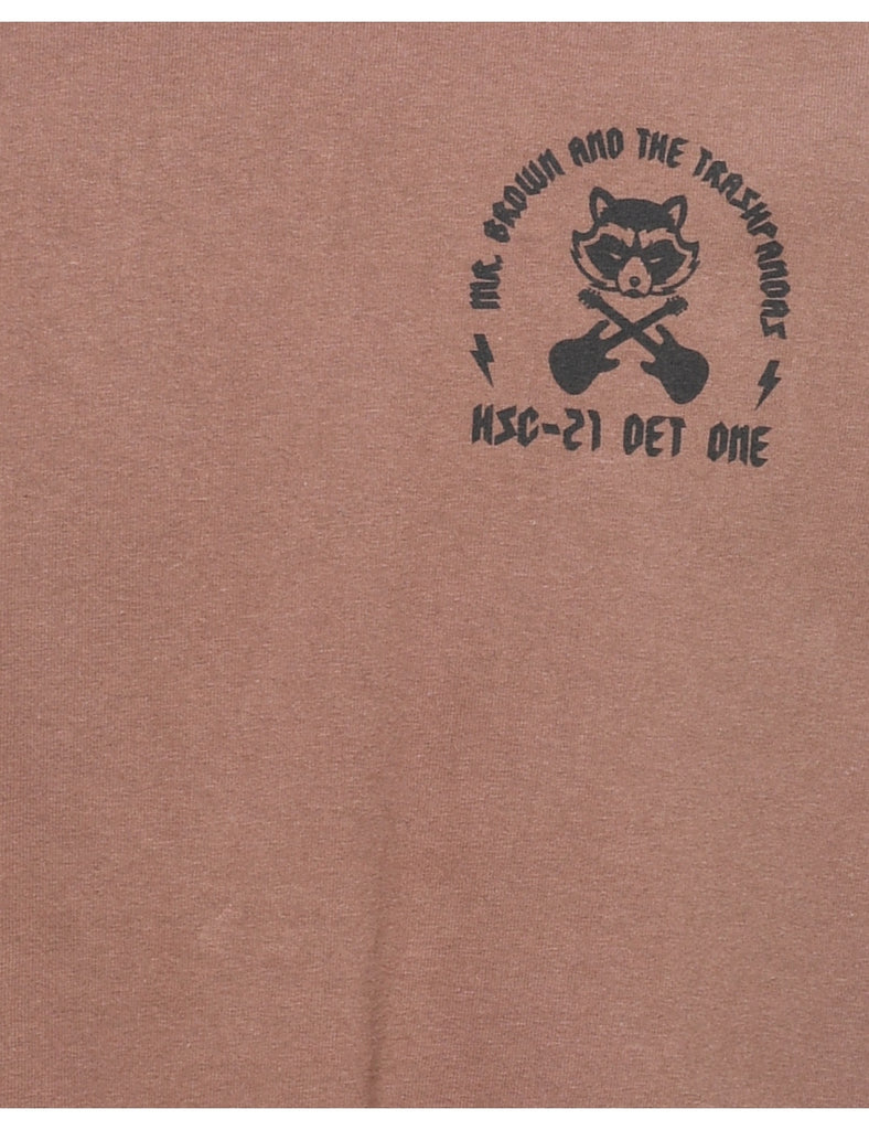 Brown Mr Brown 2017 Tour Printed T-shirt - XL