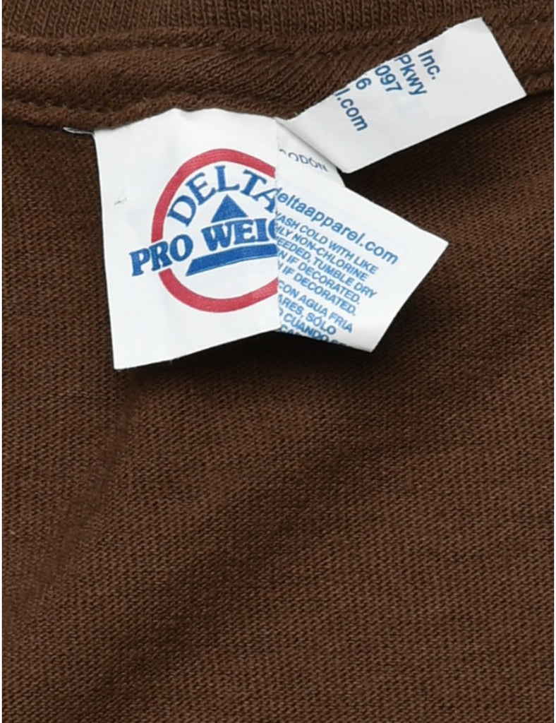 Brown Printed T-shirt - XL