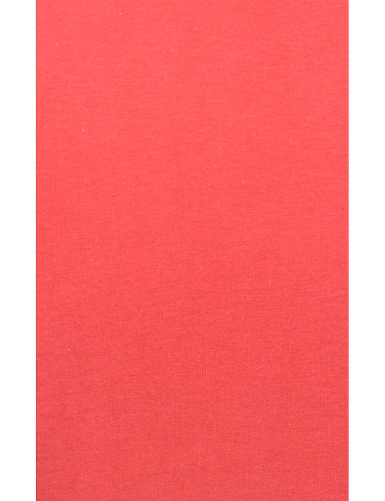 Burgundy Plain T-shirt - M