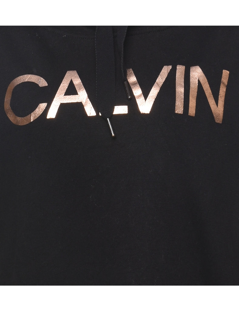 Calvin Klein Black & Gold Printed Sweatshirt - M