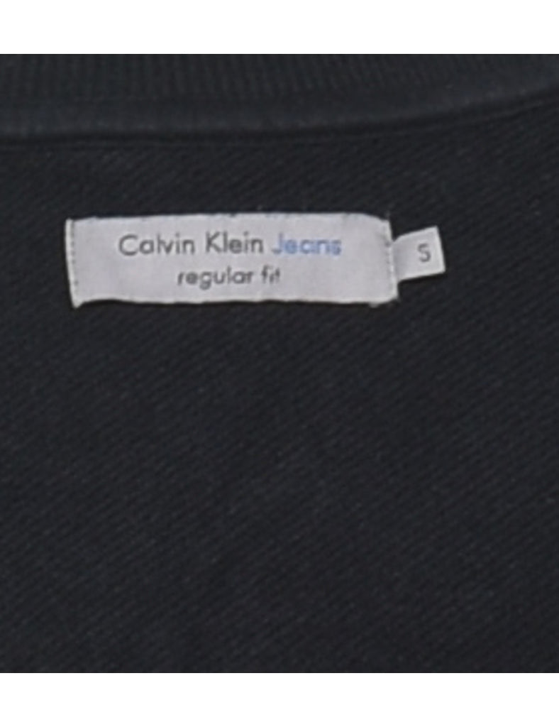 Calvin Klein Black & Red Printed Sweatshirt - S