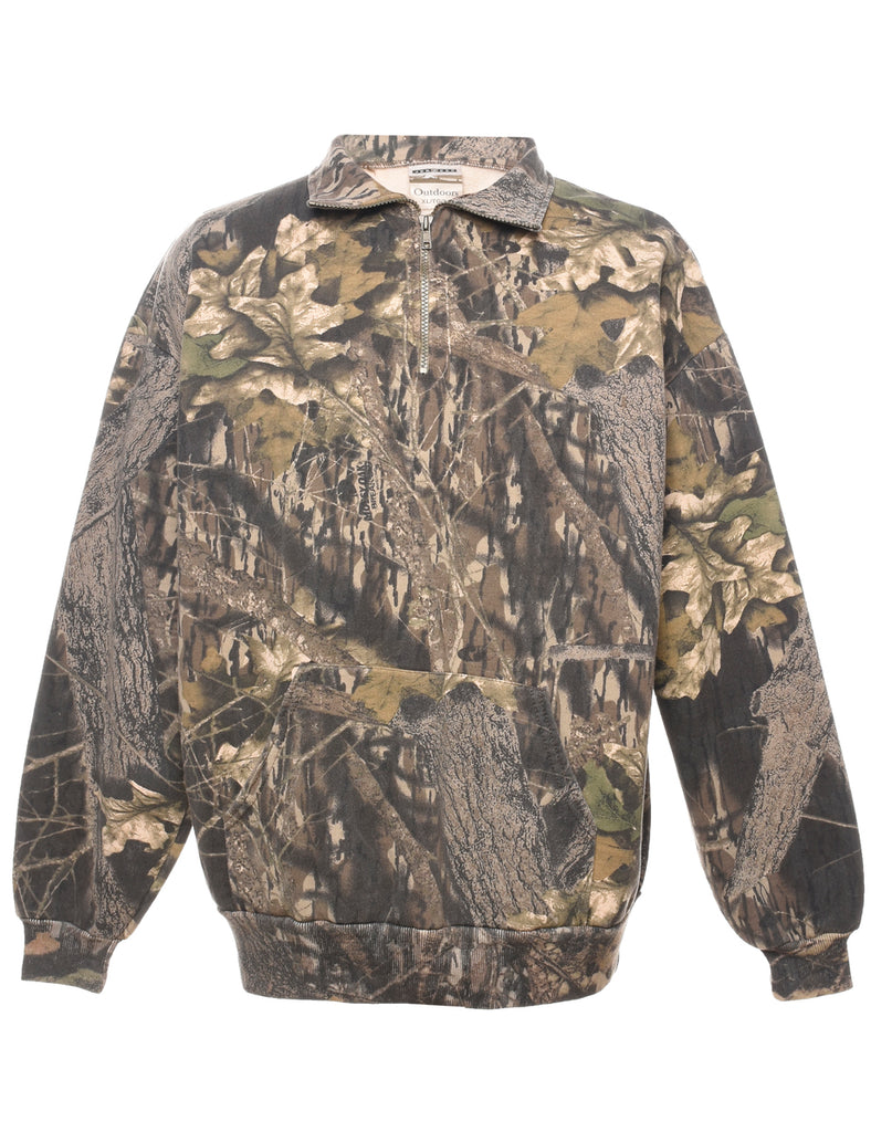 Camouflage Design Sweatshirt - XL