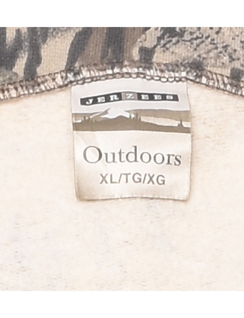 Camouflage Design Sweatshirt - XL