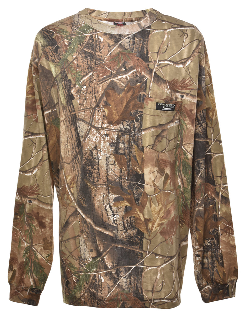 Camouflage Printed T-shirt - XL