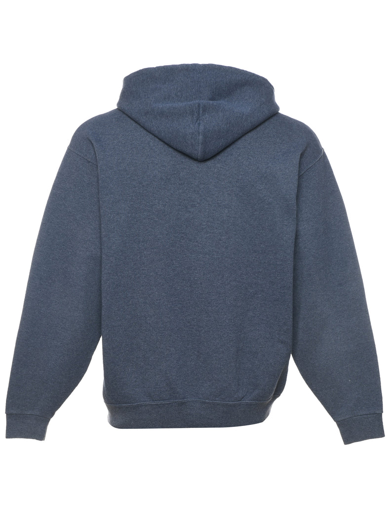 Cape Cod Printed Navy & White Hoodie - L