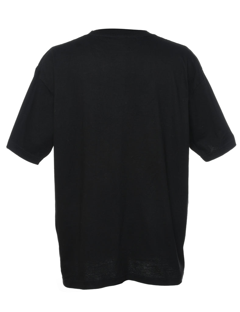 Car Racing Y2K Design Black & Red Printed T-shirt - XL