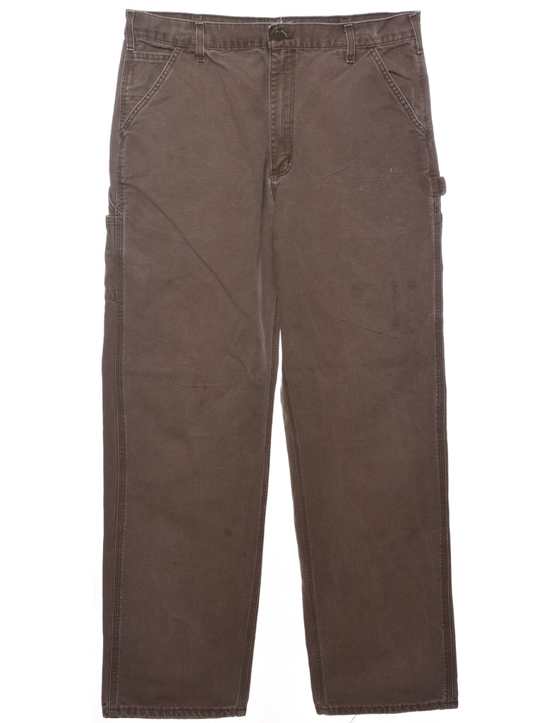 Carhartt Classic Brown Straight-Fit Jeans - W38 L34