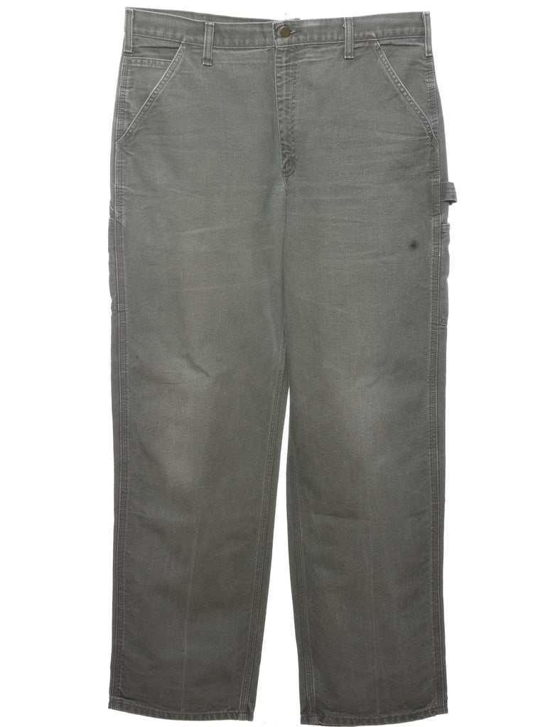 Carhartt Classic Light Green Distressed Workwear Jeans - W36 L34