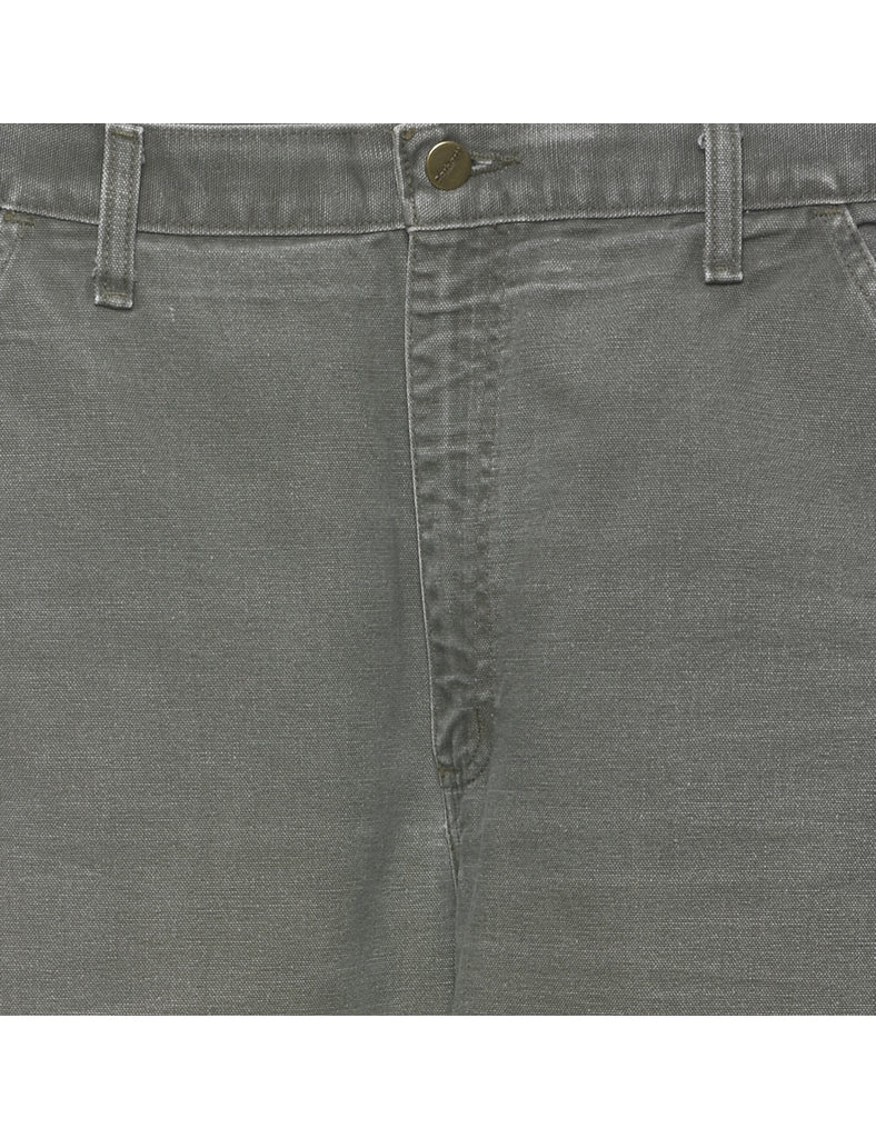 Carhartt Classic Light Green Distressed Workwear Jeans - W36 L34