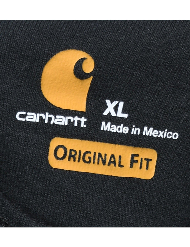 Carhartt Hooded Black Sweatshirt - XL