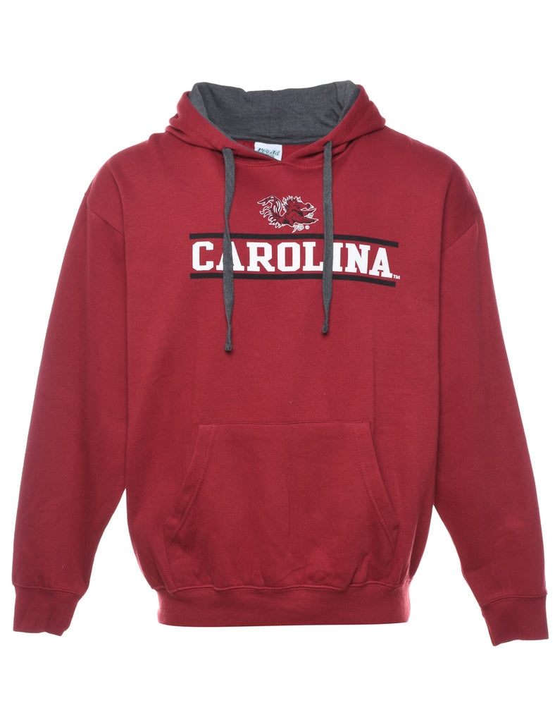 Carolina Printed Hooded Sweateshirt - L
