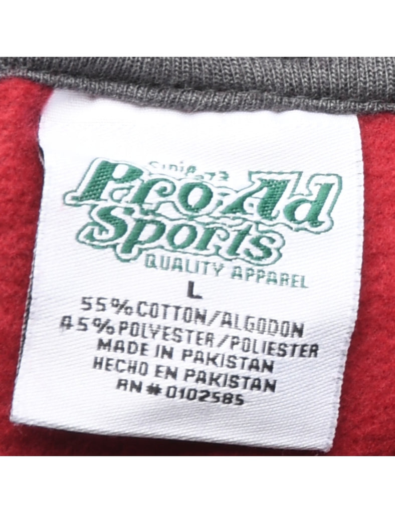 Carolina Printed Hooded Sweateshirt - L