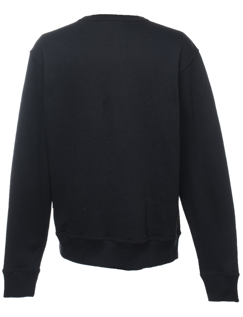 Champion Black & Green Printed Sweatshirt - M