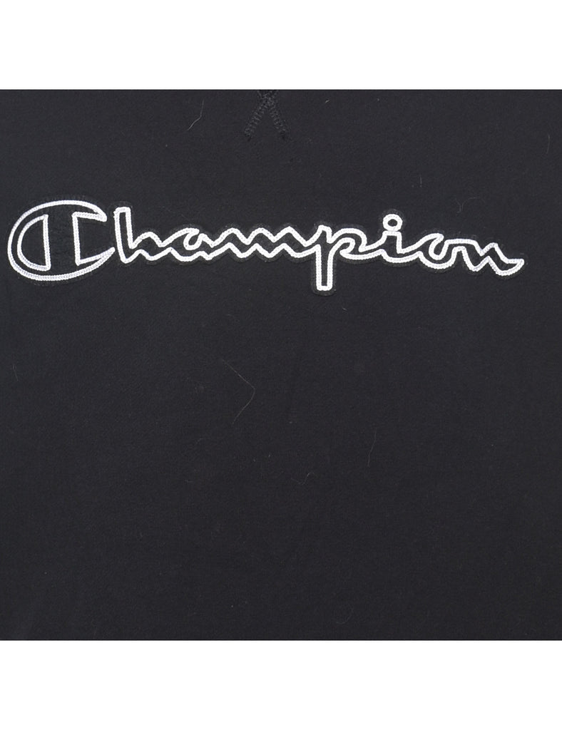 Champion Black & Whie Embroidered Sweatshirt - M