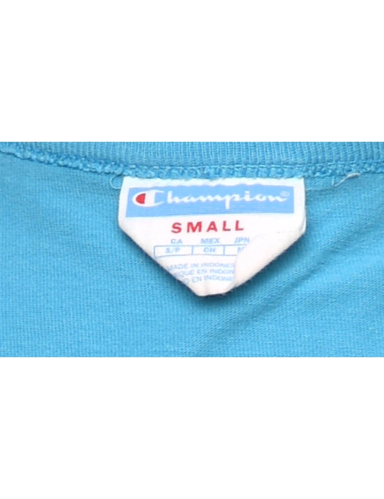 Champion Blue Printed T-shirt - S
