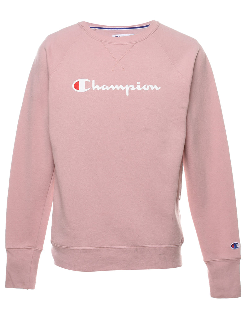Champion Light Pink Printed Sweatshirt - S
