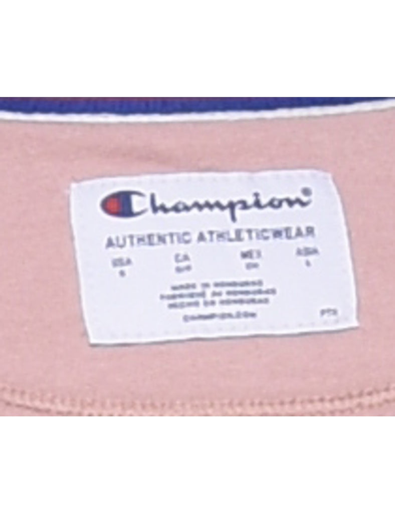 Champion Light Pink Printed Sweatshirt - S
