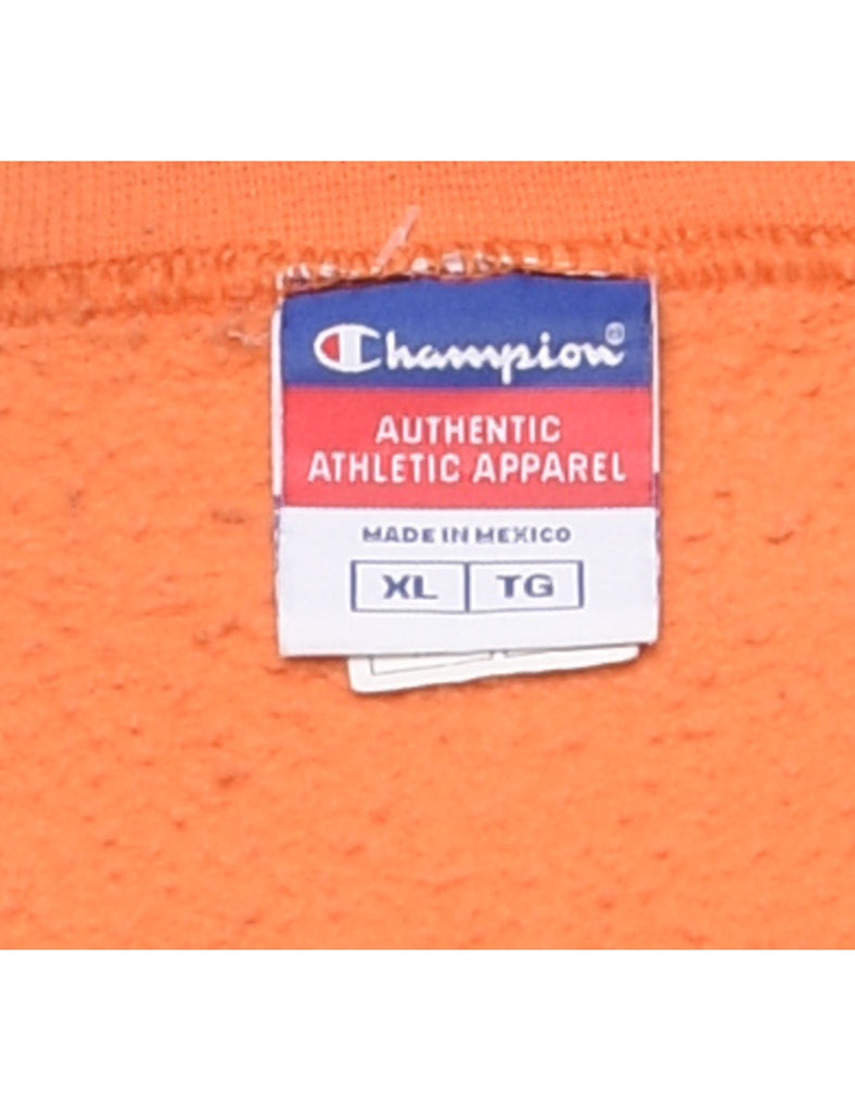 Champion Plain Orange Sweatshirt - XL