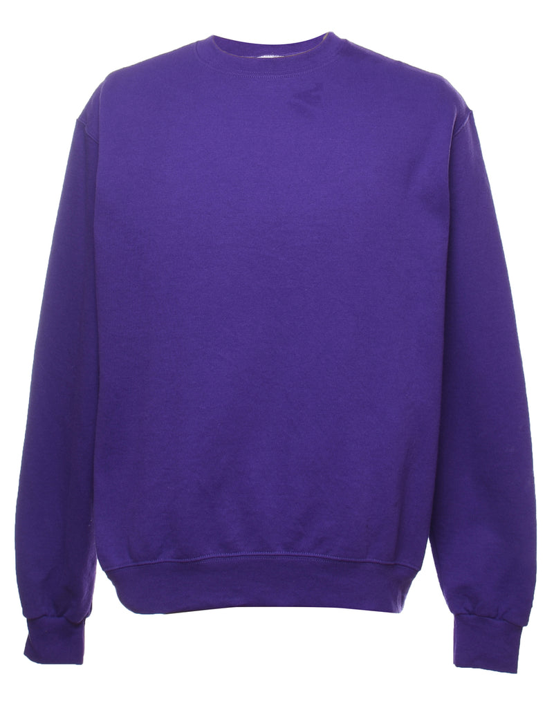 Champion Plain Purple Sweatshirt - M