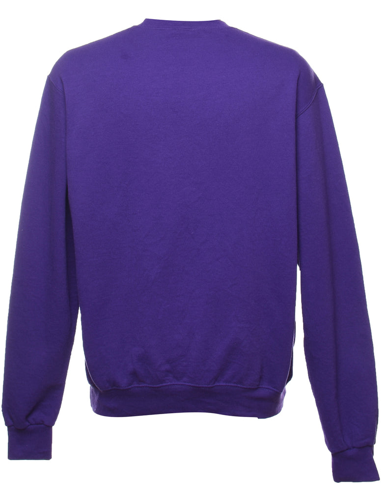 Champion Plain Purple Sweatshirt - M