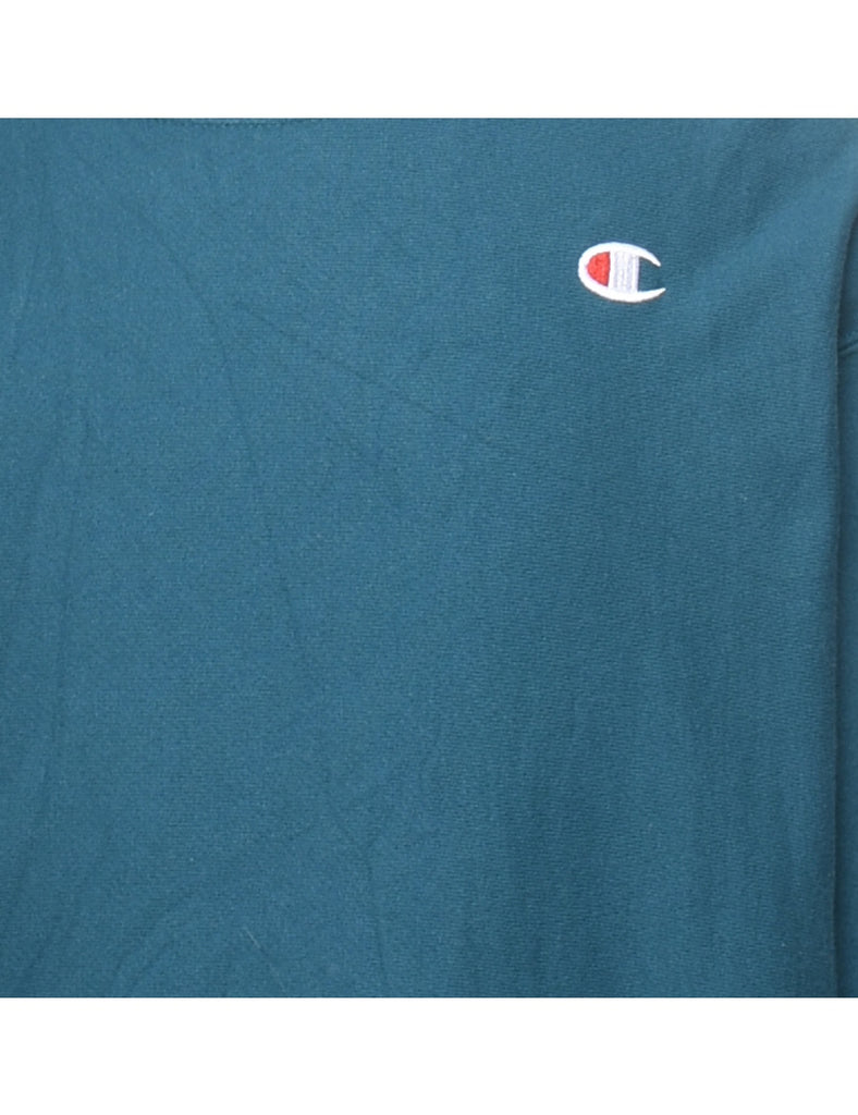 Champion Plain Teal Sweatshirt - M
