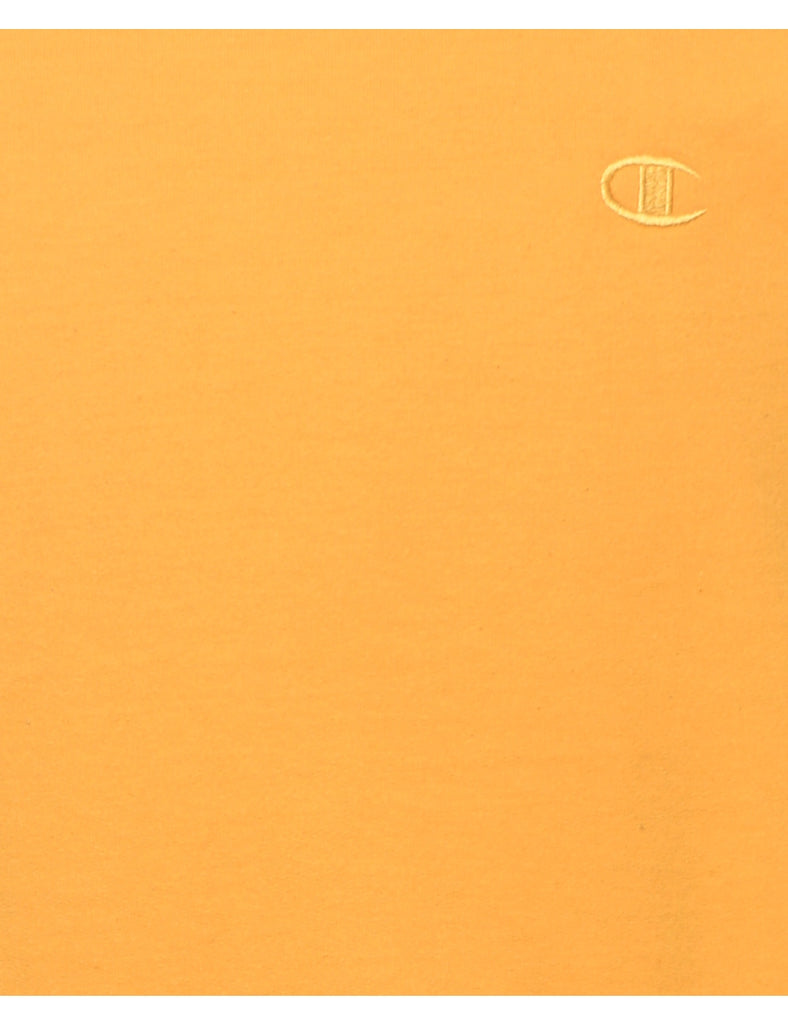 Champion Plain Yellow Classic Sweatshirt - M