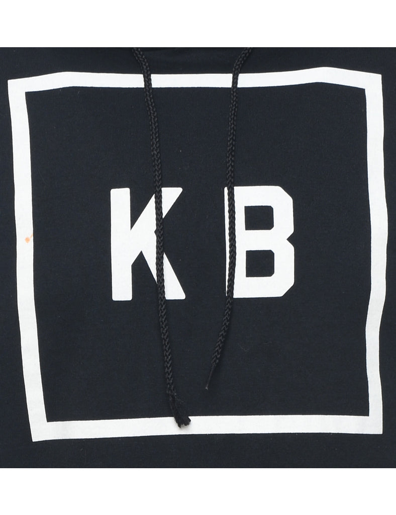 Champion Printed Black & White Hoodie - S