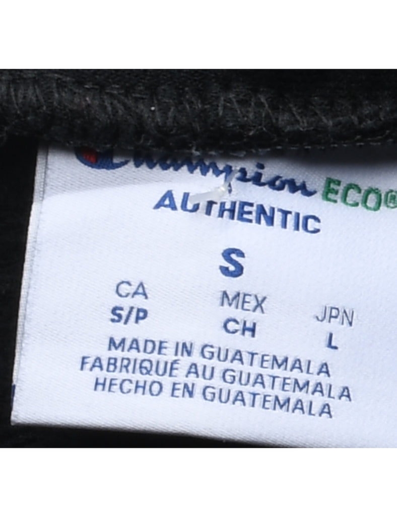 Champion Printed Black & White Hoodie - S