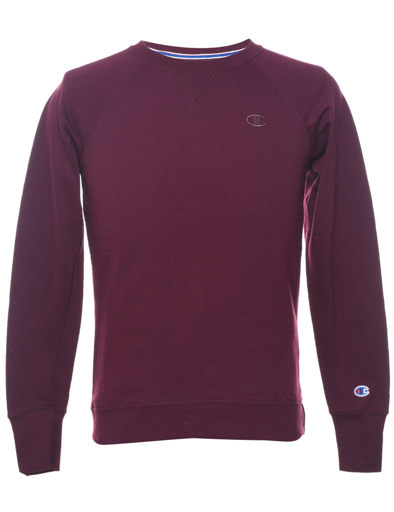 Champion Purple Plain Sweatshirt - M
