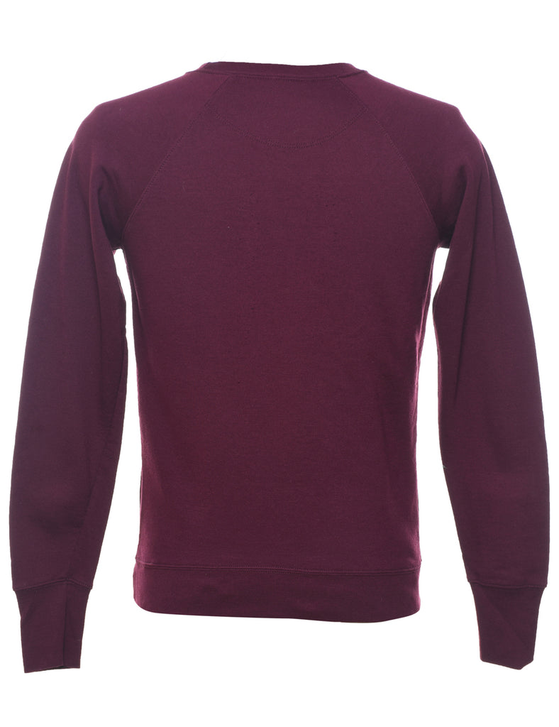 Champion Purple Plain Sweatshirt - M