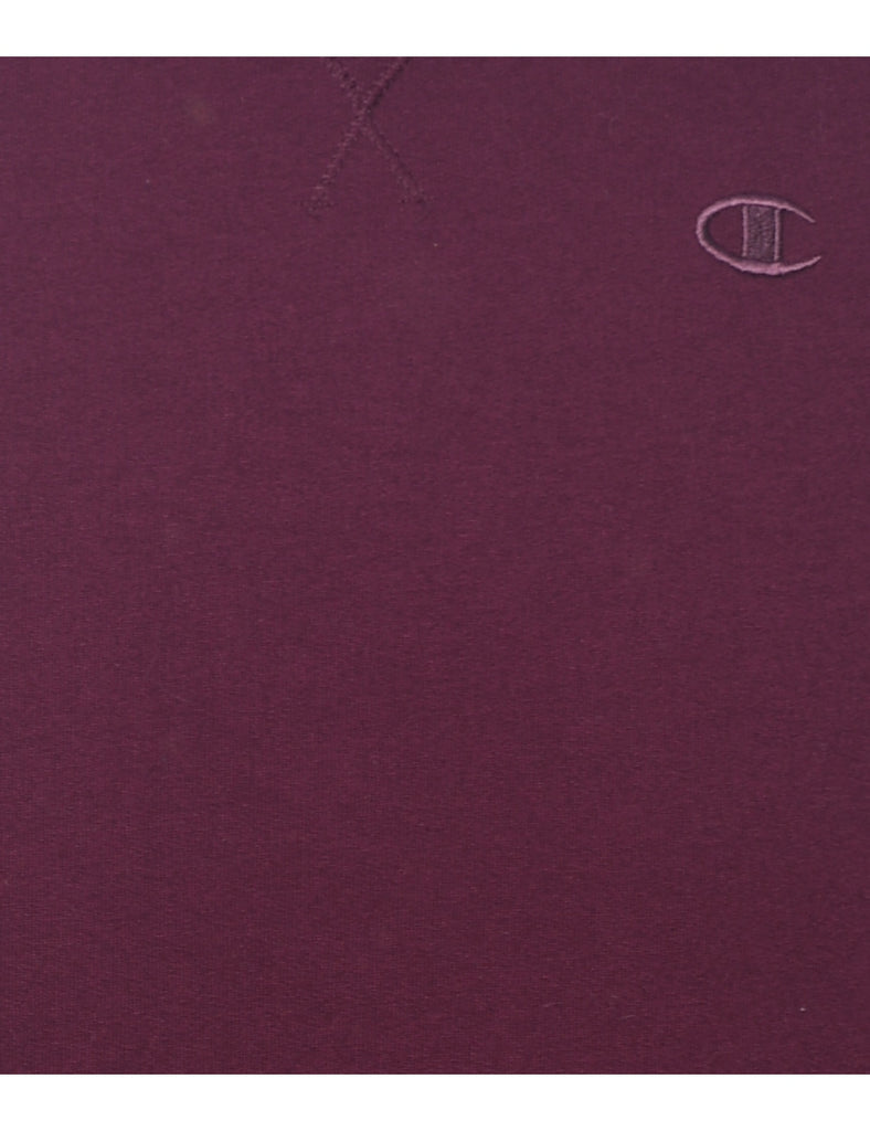 Champion Purple Plain Sweatshirt - M