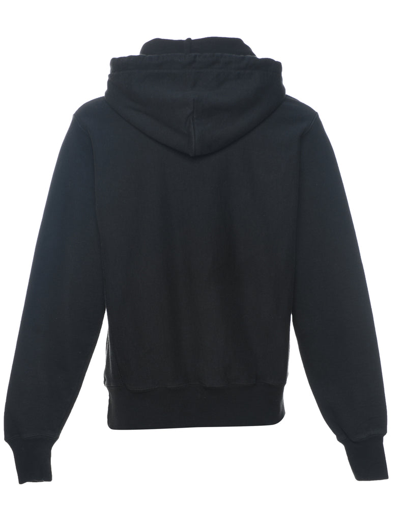 Champion Reverse Weave Black Hoodie - S