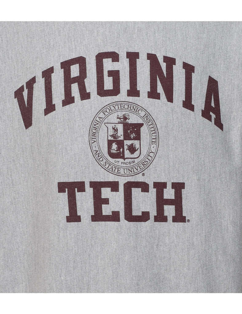 Champion Reverse Weave Virginia Tech Printed Sweatshirt - L