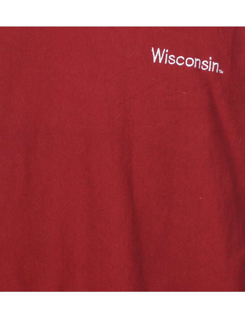 Champion Reverse Weave Wisconsin Maroon Sweatshirt - XL