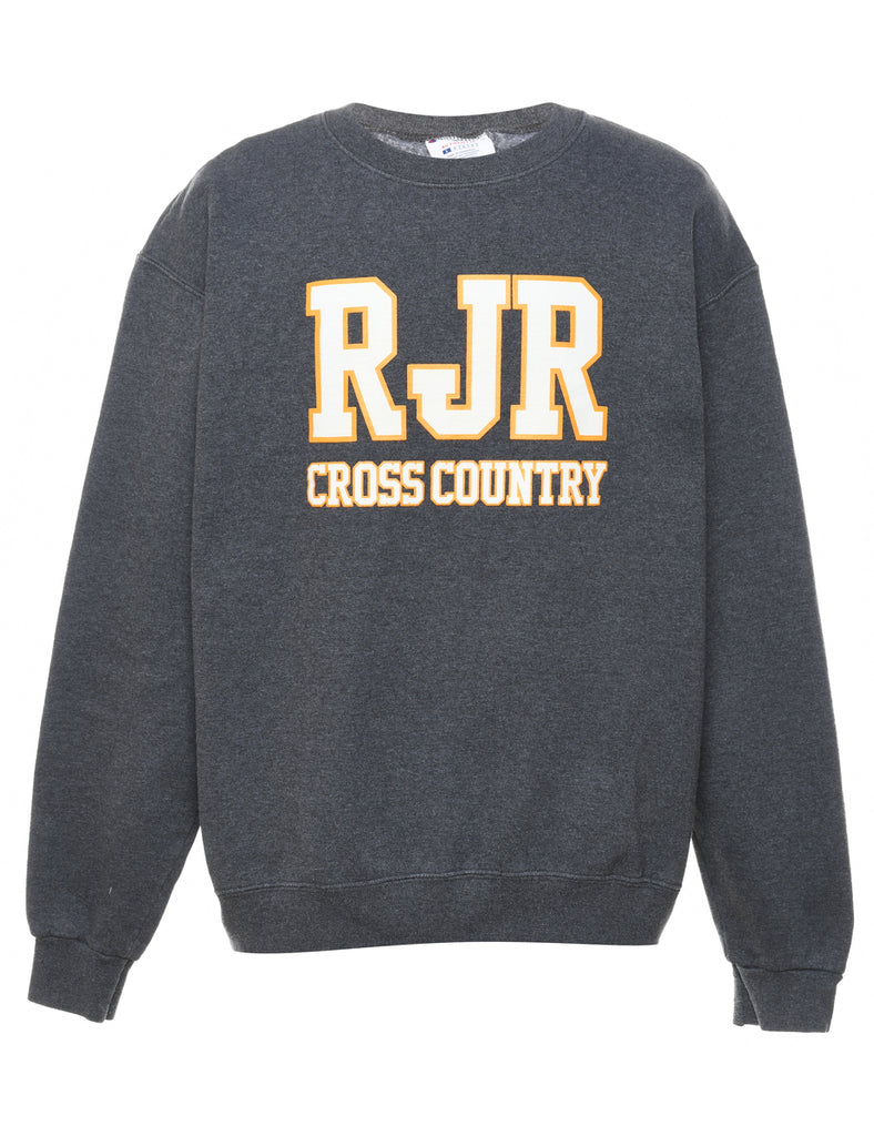 Champion RJR Grey & Yellow Design Sweatshirt - L